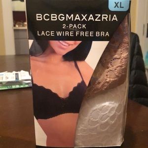 BCBG Maxazria 2 pack lace wire free bra